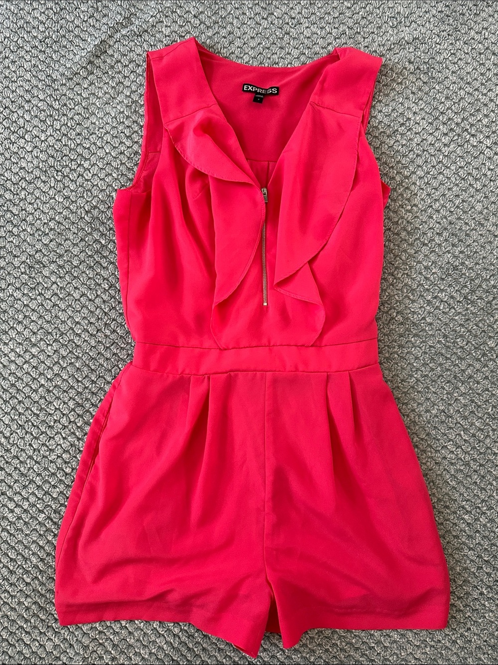 Express Bright Pink One-Piece Romper